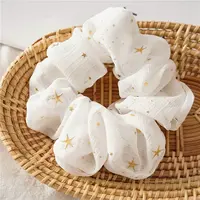 Star Pattern Cloth Elastic Hair Accessories