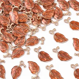 40Pcs Alloy Enamel Pendants