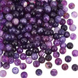 4 Strands Natural Fire Crackle Agate Beads Strands