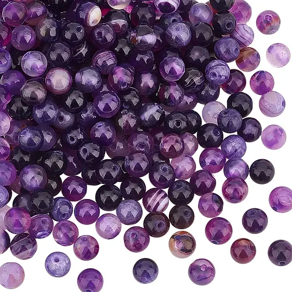 4 Strands Natural Fire Crackle Agate Beads Strands