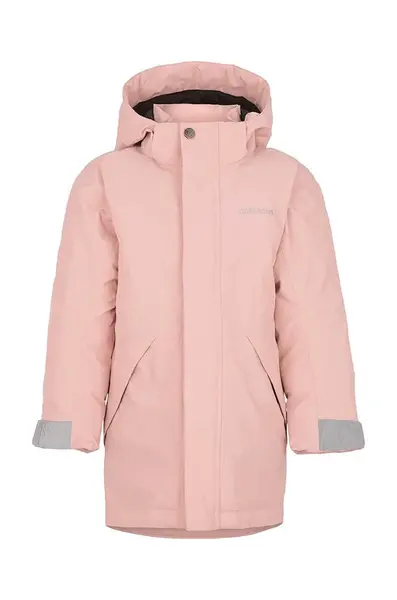 Dětská bunda Didriksons TUNDRAN KIDS PARKAS růžová barva, 505526