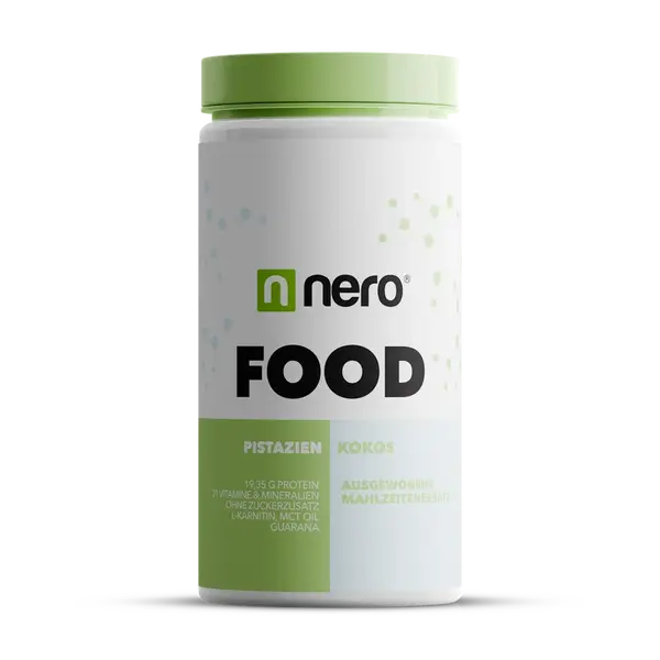 NERO Zdravé dietní jídlo Nero FOOD Pistácie & Kokos, 600g, 20 porcí