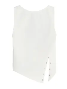 Bershka Top  šedobiela