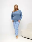 Modré plus size pyžamo DU-PI-FP-510.13