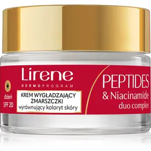 Lirene Peptides & Niacinamide Duo Complex zpevňující denní krém proti vráskám pro zralou pleť SPF 20 50 ml
