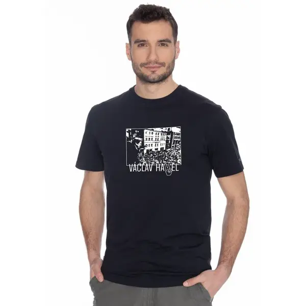 Bushman Pánské tričko Freedom, černé XXXXL