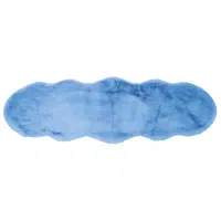 XXXL UMĚLÁ KOŽEŠINA, 55/160 cm, modrá
