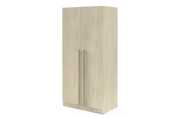 Šatní skříň Braga BR3 Barva korpusu: Dub Cremona, Úchytky: Plastové - základní