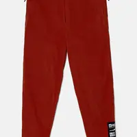 Dětské tepláky Jack Wolfskin hnědá barva, hladké, A60303