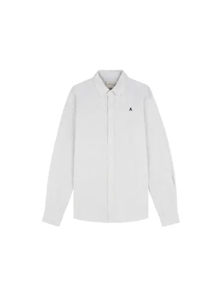 Scalpers Košeľa  sivá / biela