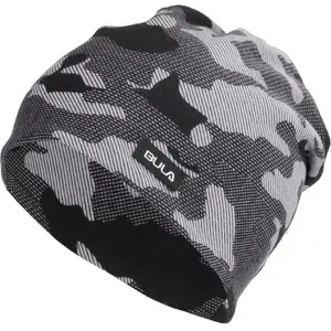 Bula CAMO PRINTED Pánska čiapka, tmavo sivá, veľkosť UNI