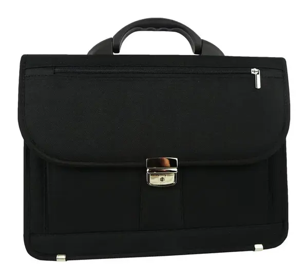 Pánska aktovka REAbags 7618 T Čierná/nikl