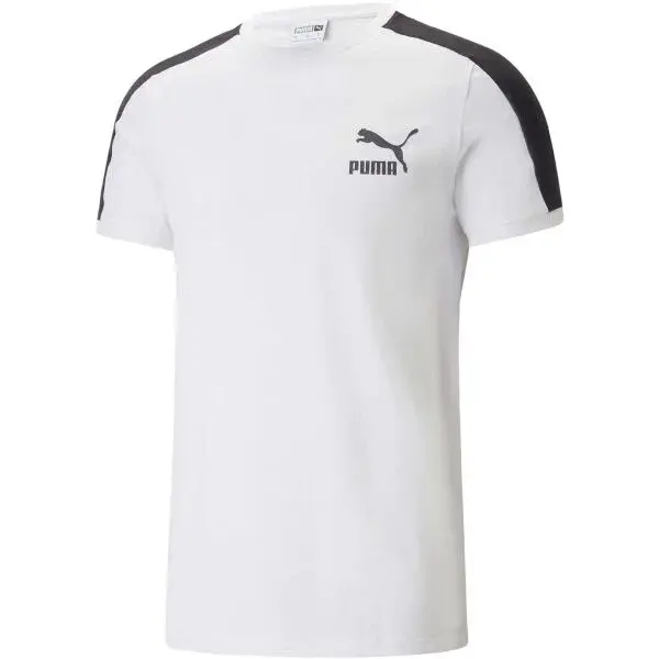 Puma T7 ICONIC TEE Pánské triko, bílá, velikost