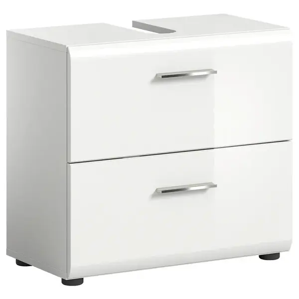 MID.YOU SKŘÍŇKA POD UMYVADLO, vysoce lesklá bílá, bílá, 60/55/30 cm