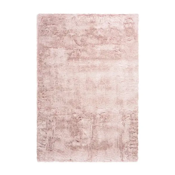 KOBEREC S VYSOKÝM VLASEM, 160/230 cm, růžová