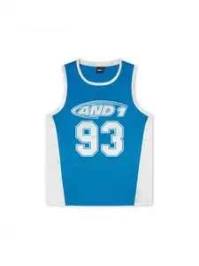 AND1 Tričko '93 Airtex'  modrá / biela