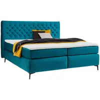 Esposa POSTEL BOXSPRING, 180/200 cm, tyrkysová