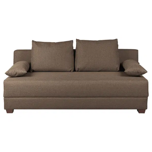 MID.YOU ROZKLÁDACÍ POHOVKA, textil, hnědá