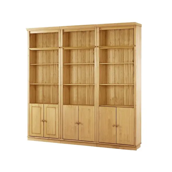 MID.YOU KNIHOVNA, barvy borovice, borovice, 223/222/34 cm