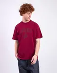 Carhartt WIP S/S Faded Pond Corps T-Shirt Marsala heavy stone wash L