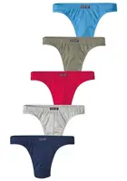 H.I.S Nohavičky  modrá / sivá / olivová / červená