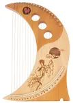 Cega Moon Harp 19 Strings Natural