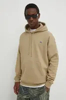 Bavlněná mikina Diesel S-ROB-HOOD-DOVAL-PJ pánská, béžová barva, s kapucí, hladká, A03786.0BKAF