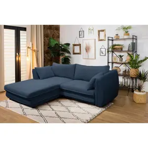 MID.YOU ROHOVÁ SEDAČKA, textil, tmavě modrá