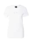 ARMANI EXCHANGE Tričko  strieborná / biela