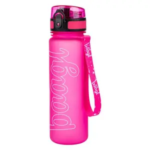BAAGL Tritanová láhev na nápoje s logem růžová, 500 ml