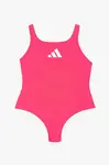 Jednodílné dětské plavky adidas Performance růžová barva, JG5841