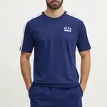 Bavlněné tričko adidas M C COLLE Collegiate tmavomodrá barva, s aplikací, JJ1608