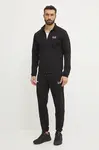 Tepláková souprava EA7 Emporio Armani černá barva, AF12501.7M000130
