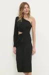 Šaty Answear.LAB černá barva, midi