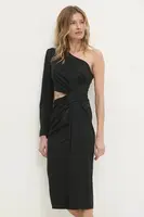 Šaty Answear.LAB černá barva, midi