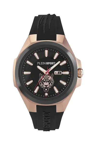 Hodinky PLEIN SPORT Tigermaster černá barva, PS7BA0324