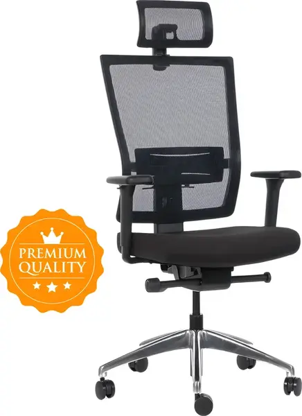 MERCURY Ergonomická kancelářská židle WINDY černá, vysoké postavy