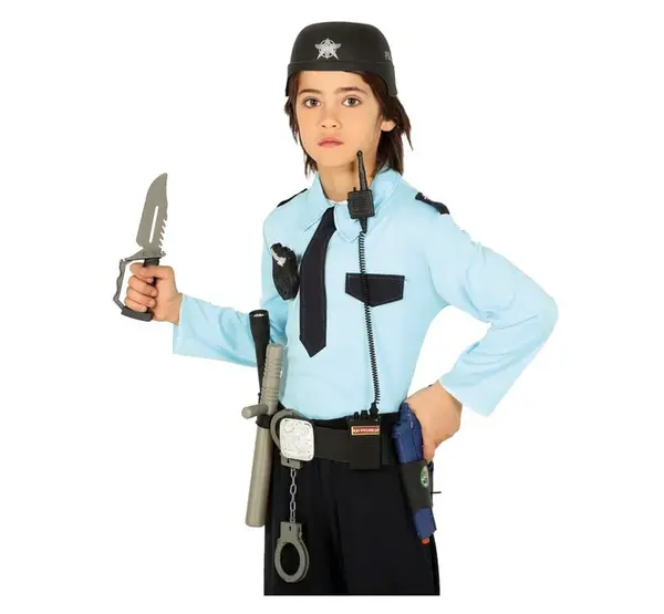 Sada doplnkov k detskému kostýmu Policajta/Policajtky 9ks