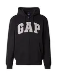 GAP Tepláková bunda  sivá / čierna / biela