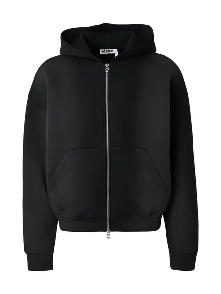 WEEKDAY Tepláková bunda 'Simon'  čierna