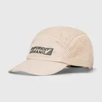 Dětská baseballová čepice Emporio Armani béžová barva, s aplikací