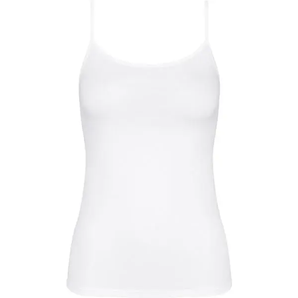 TRIUMPH SENSE OF COTTON Dámský tílkový top, bílá, velikost