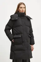 Péřová bunda Guess BELKISA dámská, černá barva, zimní, W4BL0B WGJR2