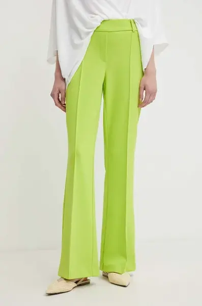 Kalhoty Joseph Ribkoff dámské, zelená barva, jednoduché, medium waist, 241248