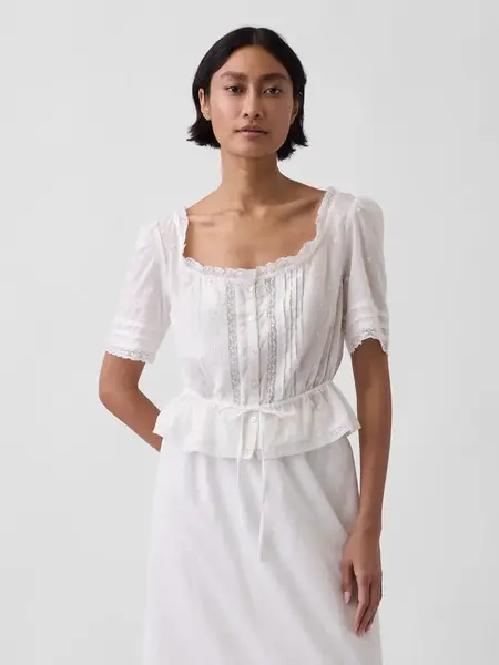 GAP top s čipkou pre ženy