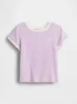 GAP Baby žebrované tričko s logem - Holky