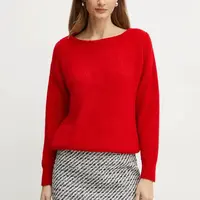 Svetr z vlněné směsi Morgan MREINE dámský, červená barva, MREINE