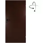 Technické dveře T43 100 hnědý
