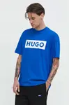 HUGO Blue Bavlněné tričko Hugo Blue Nico