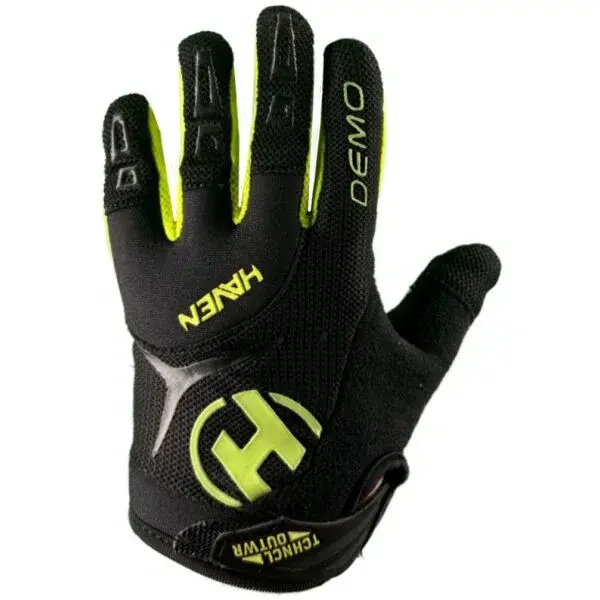 HAVEN DEMO LONG KID Dětské rukavice na kolo, černá, velikost